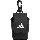 アディダス｜adidas ボールケース addidas Golf(4.25×4.78×8cm/ブラック×ホワイト) MGS09【返品交換不可】