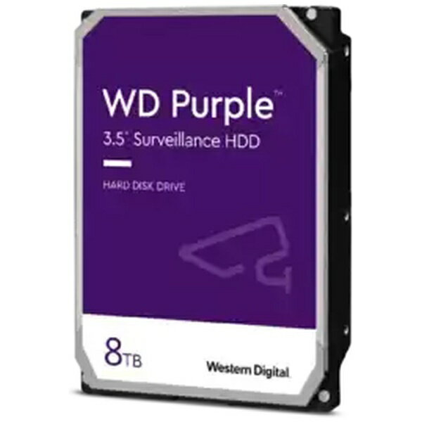 WESTERN DIGITAL｜ウェスタン デジタル WD85PURZ 内蔵HDD SATA接続 WD Purple(監視システム用)256MB [8TB /3.5インチ]