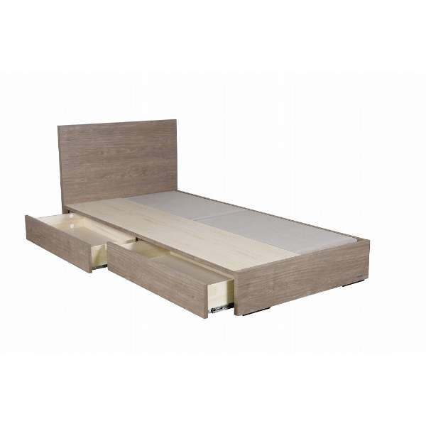 東京ベッド｜TOKYO BED 【フレームのみ】収納付き フラットタイプ ノッテ グレージュ [シングルサイズ]..