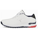 プーマ|PUMA 27.0cm メンズ ゴルフシューズ プロアダプト アルファキャット レザー ラバーソール スパイクレス(レッド) 376044