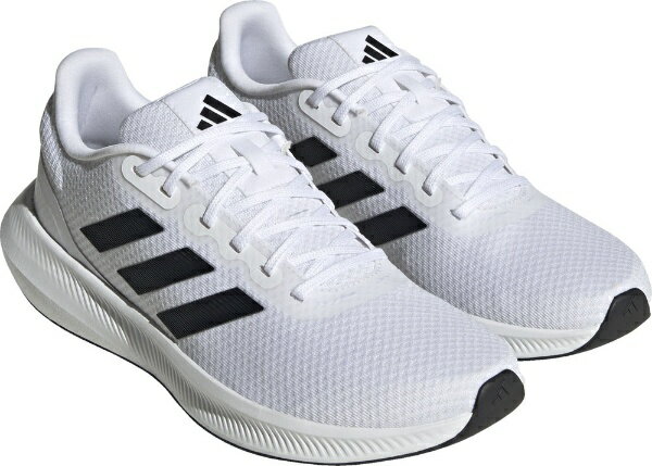 アディダス|adidas 28.5cm メンズ ランニングシューズ RUNFALCON 3.0(フットウェアホワイト×コアブラック×フットウェアホワイト) LSI57【返品交換不可】