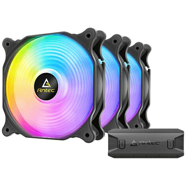 ANTEC｜アンテック ケースファンx3 [120mm /1500RPM]＋コントローラー F12 Racing ARGB 3PK