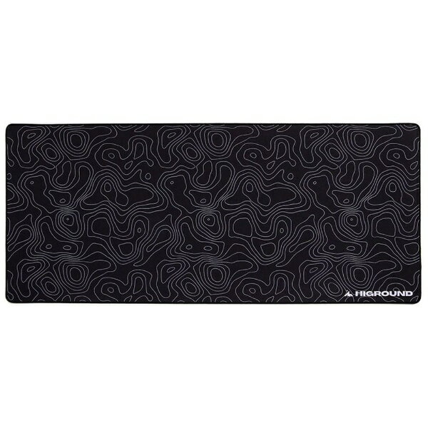 HIGROUND｜ハイグラウンド ゲーミングマウスパッド [900x400x4mm] Topograph Series Mousepads XLサイズ SNOWSTONE hg-mp-blackice-xl