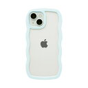 HAMEE｜ハミィ ［iPhone 15/14/13専用］ULTRA FINE Wavy Frame iPhoneケース ミント 661-054382