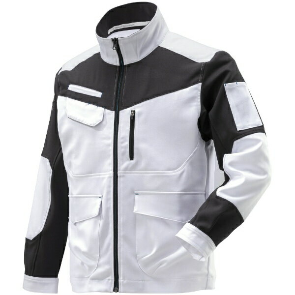 mizuno｜ミズノ ワークジャケット（通年向け） [ユニセックス] XL 01：ホワイト×チャコール F2JE119401(4.0)