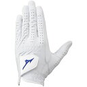 mizuno|ミズノ 【メンズ 左手着用(右利き用)】ゴルフグローブ 驚革SG(22cm/ホワイト) 5MJML405 01【返品交換不可】