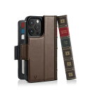 Twelve South｜トゥエルヴ サウス BookBook for iPhone 15 Pro 本革レザーケース ブラウン TWS-PH-000098