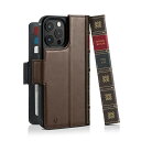 Twelve South｜トゥエルヴ サウス BookBook for iPhone 15 Pro Max 本革レザーケース ブラウン TWS-PH-000100