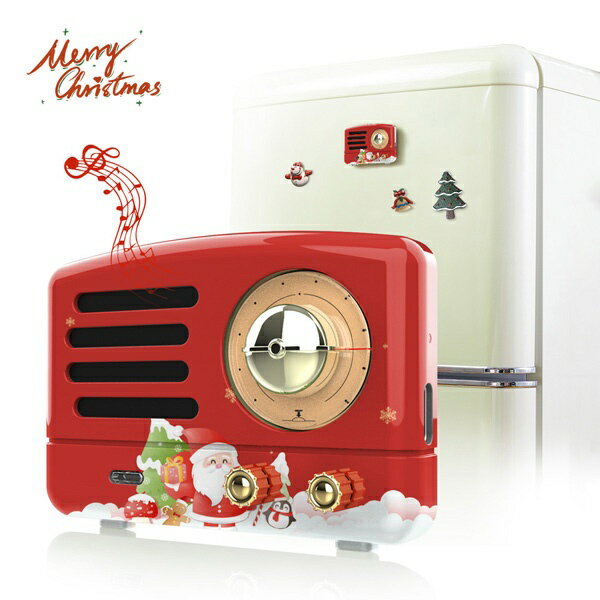 MUZEN｜ミューゼン ブルートゥーススピーカー PETA クリスマスレッド MWQ1ICR [Bluetooth対応]