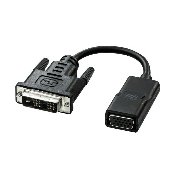 サンワサプライ｜SANWA SUPPLY 映像変換アダプタ [DVI オス→メス miniDisplayPort] ブラック AD-DV08VGA [DVI⇔miniDisplayPort]