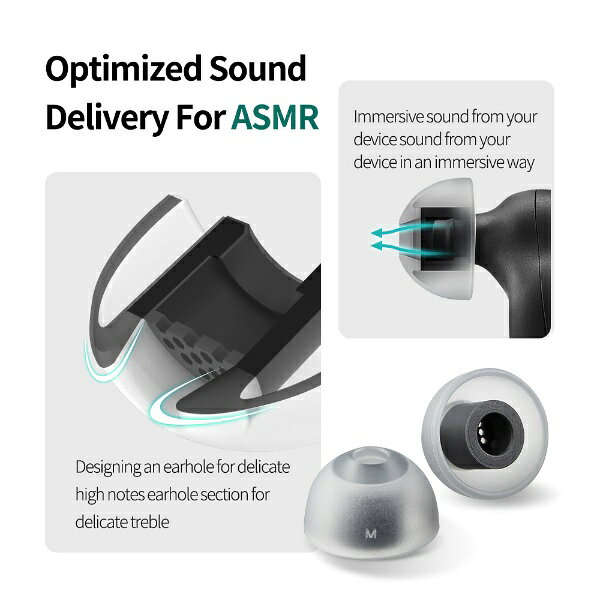 AZLA｜アズラ イヤーピース SS 2ペア　SednaEarfit max ASMR Standard AZL-MAX-ASM...