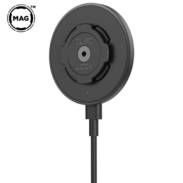 【エントリーで最大2万ポイント当たる｜2/25まで】 QUAD LOCK｜クアッドロック 屋内用 MAGワイヤレス充電ヘッド(Magケース専用)カーマウント/デスクマウント V2 QLH-MAG-WCH-2