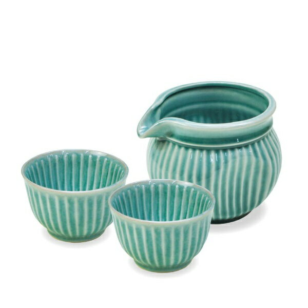 ヤマコー｜YAMACO ヤマコー #79724 SOGIぐいのみ徳利3点セット緑