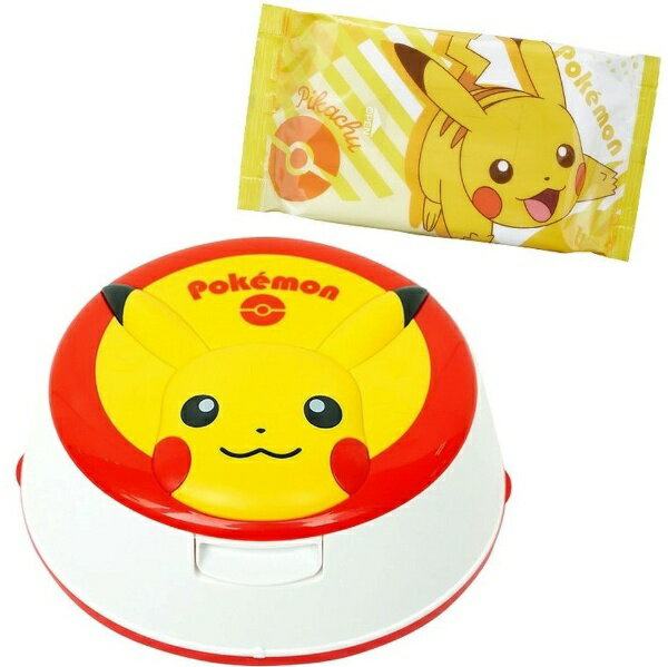 レック｜LEC ピカチュウ ウェットティッシュケース＆水99.9 ウェットティッシュ（80枚入）1個入