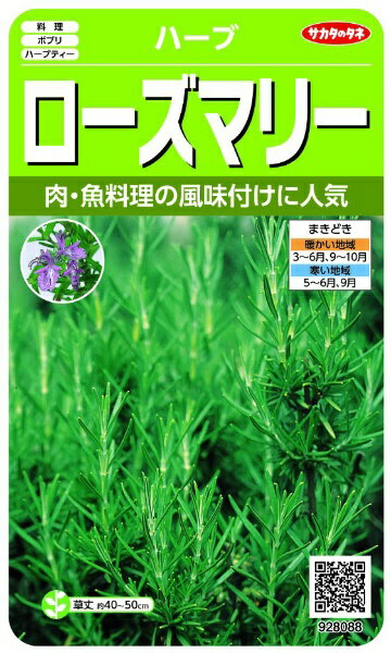 サカタのタネ｜SAKATA SEED CORPORATION 実咲 ハーブ ローズマリー 実咲 928088