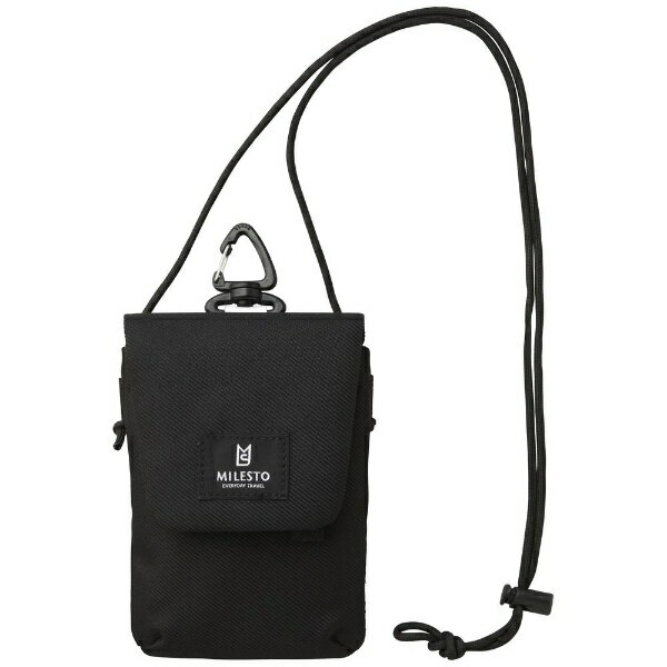 BRUNO｜ブルーノ Hutte モバイルポーチ MILESTO（ミレスト） ブラック MLS813-BK