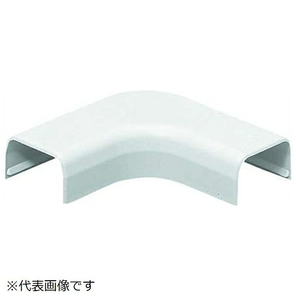 ●入数（個）: 10●色: カベ白●規格: 1号●寸法B/L/H（mm）: 19.2/45.1/11.5●曲ガリ●Eモールの蓋の上からかぶせるだけで取り付けられます。●Eモール（中仕切付）に合わせ、中仕切が取り付けられます。●モールの蓋と基台のズラし不要！そのまま取り付けられます。