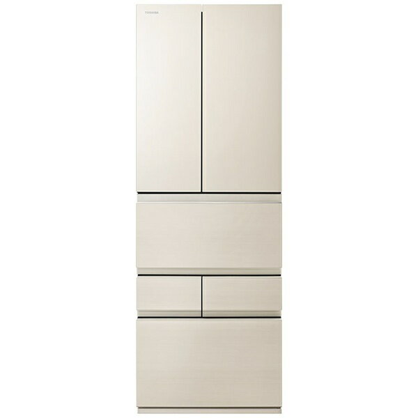 【無料延長保証&無料基本設置料】 東芝｜TOSHIBA 冷蔵庫 VEGETA（ベジータ）FZシリーズ グレインアイボリー GR-W510FZ-UC [幅65cm /508L /6ドア /観音開きタイプ /2024年]のサムネイル
