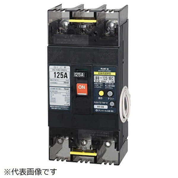 テンパール工業｜Tempearl 配線用遮断器 BU-123.1EC 125A リードセンツキ