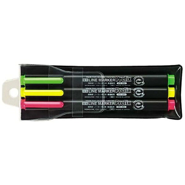 KOKUYO｜コクヨ 螢光OAマーカー PM-L102-3S 3色セット