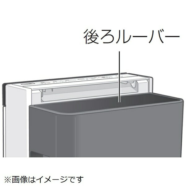 パナソニック｜Panasonic 空気清浄機用 後ろルーバー（ダークグレー） FFJ1200111