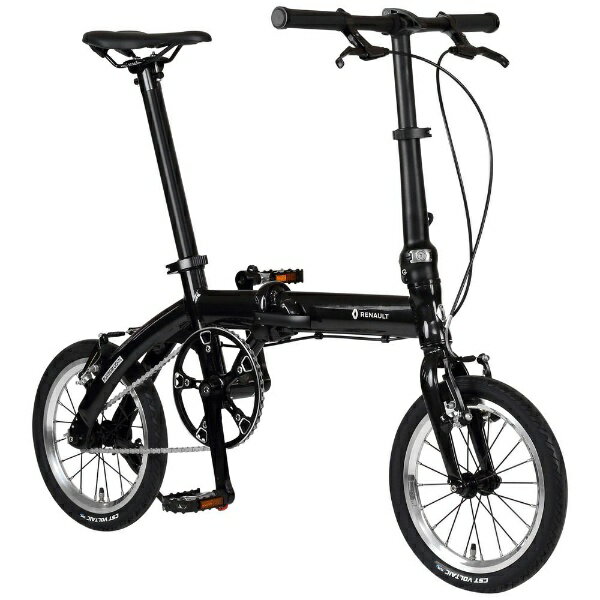 ルノー｜RENAULT 折りたたみ自転車 PLATINUM LIGHT6 プラチナライト6 Black 11285-01 [14インチ]【キャンセル・返品不可】 【代金引換配送不可】