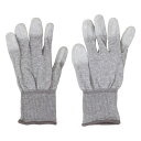 ainex|アイネックス 静電気防止手袋 精密作業用 M/Lサイズ グレー/グレー SB-06ML