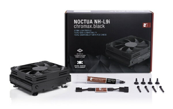 Noctua�åΥ����奢 CPU�����顼 92mm�ե��� [LGA1200/1156/1155/1151/1150] NH-L9i chromax .black NH-L9I-CH-BK