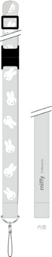 【エントリーで最大10万ポイント還元|5/6迄】 グルマンディーズ|gourmandise ネックストラップ ミッフィー フェイス MF-471GY 【エントリーで最大10万ポイント還元|5/6迄】 グルマンディーズ|gourmandise ネックストラップ ミッフィー フェイス MF-471GY