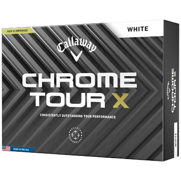 キャロウェイ｜Callaway ゴルフボール CHROME TOUR X クロム ツアーX《1ダース(12球)/ホワイト》 643226112【オウンネーム非対応】【返品交換不可】