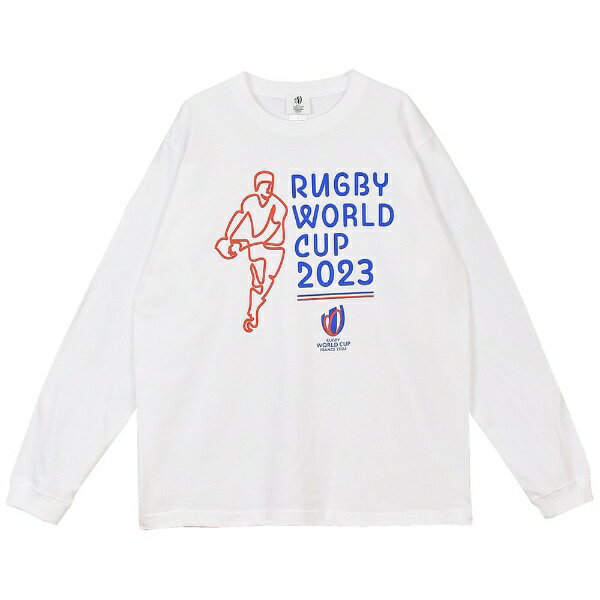 ヒト・コミュニケーションズ｜HITO-Commuinications RWC 2023 グラフィックデザインロングリープTシャツ【HALF BACK】(Sサイズ/ホワイト)A1002065