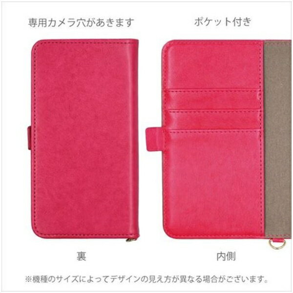 近通｜Kintsu AQUOS sense5G/4/lite/basic 手帳型ツートンケース ストラップ付 Elegante ピンク・グレージュ EL-AQSE406PG