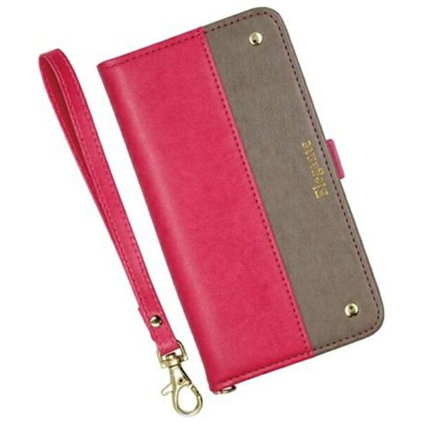 近通｜Kintsu Galaxy A22 5G エレガンテ ツートン手帳型ケース Elegante ピンク・グレージュ EL-GAA22-06PG