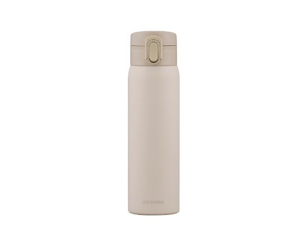 IRIS OHYAMA｜アイリスオーヤマ ステンレスケータイボトル　ワンタッチ　500ml アイボリー SKB-O500
