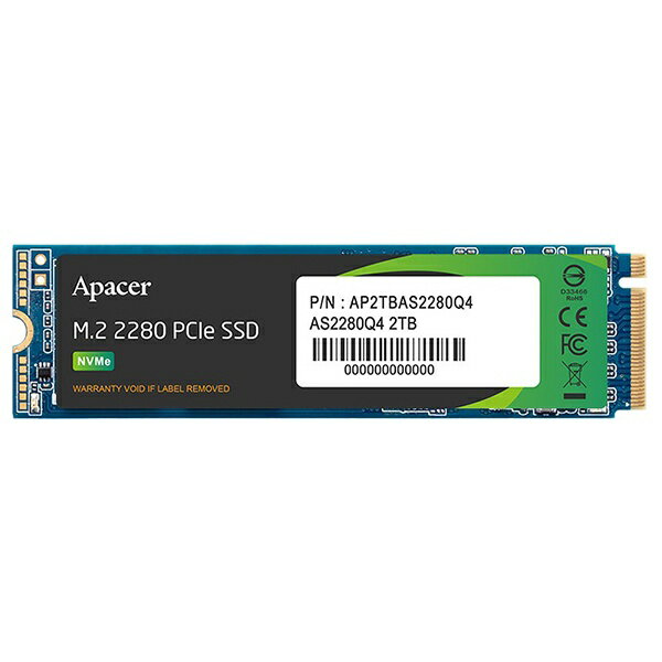 APACERåڥƥΥ AP2TBAS2280Q4-1 ¢SSD PCI-Express³ AS2280Q4 (ҡȥ) [2TB /M.2]