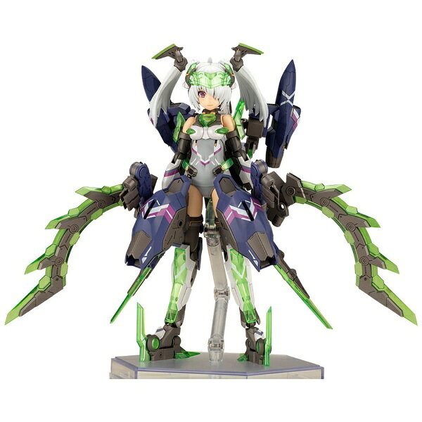 コトブキヤ オリジナルロボットコンテンツ『フレームアームズ』のスピンオフシリーズ『フレームアームズ・ガール』より、「フレズヴェルク＝コルニクス」が登場！木下ともたけ氏デザインによる可変フレームアームズ「フレズヴェルク」を、駒都えーじ氏が美少女化したイラストをもとに立体化したフレームアームズ・ガール「フレズヴェルク」。そのフレズヴェルク・シリーズのバリエーションキットになります。新規武器「ウイングショーテル」と新規髪型、新規表情パーツが付属し、フレームアームズでの可変機構をリスペクトした3形態の変形が楽しめます。【商品詳細】■コルニクスの特徴である新規武器「ウイングショーテル」が新規金型で付属。■ウイング部が新規武器「ウイングショーテル」となることで、飛行形態でも新たなシルエットを形成します。■ノーマル・モード、アサルト＝クロウ・モード、エアクルーザー・モードの3形態への変形が可能。■太ももは引き出し式の関節が新規金型で追加。フレズヴェルクシリーズに互換性があり、可動範囲が広がります。■前髪パーツは通常2種、目隠れ（右・左）の4種付属。■新規の3種の塗装済み表情パーツ（通常顔、ニヤリ顔、驚き顔）が付属し、組み上げただけでも設定イメージに近い仕上がりになります。■塗装済み表情パーツとは異なる表情の未塗装顔パーツが4種付属。（通常顔×2、叫び顔、デカール対応汎用顔）■特徴的なマーキング、瞳や表情などのデカールが付属。■引き出し式の肩関節と上腕部の可動軸により、広範囲な可動を実現。■股関節のスライド可動を併用させる事で、広範囲な可動を実現。■手首は軸可動の球体関節を採用する事で表情豊かなポージングが可能。■PVC製の手首が左右それぞれ5種付属。手首は関節を含め、既存のフレームアームズ・ガールシリーズの手首と組換えが可能です。■「ニューフライングベース」が付属。■3mm径に対応した2種のグリップが付属。■一部差し換えにより、素体状態を再現可能。■腕、足に配置された3mm径の穴により既存M.S.Gシリーズ、フレームアームズシリーズの武装の併用が可能。■腰後ろの尻尾状パーツは、手に持たせることでキャノンとしても使用できます。■尻尾状パーツの左右に付くブレードパーツは、取り外して手持ちの武器としても使用可能。※画像は試作品です。実際の商品とは多少異なる場合がございます。また撮影用に塗装されております。(C)KOTOBUKIYA