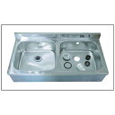 【エントリー2倍|6/1迄】 東製作所|azuma アズマ 二槽シンク(ホース付) 900×450×800 KP2900 【メーカー直送・代金引換不可・時間指定...