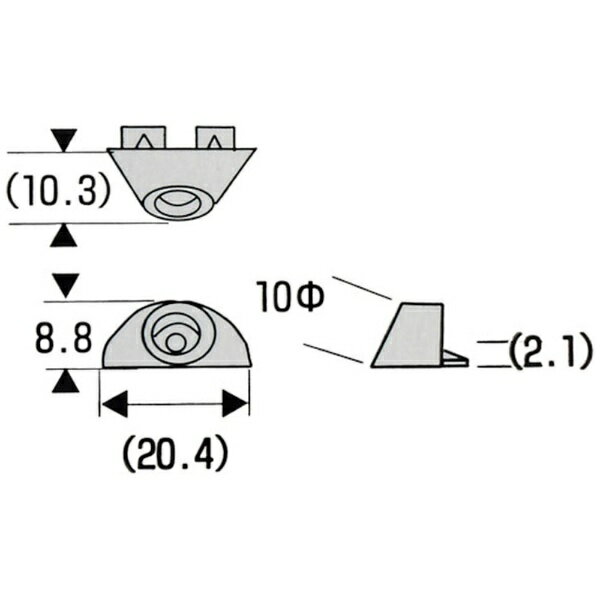 和気産業｜Wakisangyo WAKI 背板止め if−002 ナチュラル 4個入り IF002