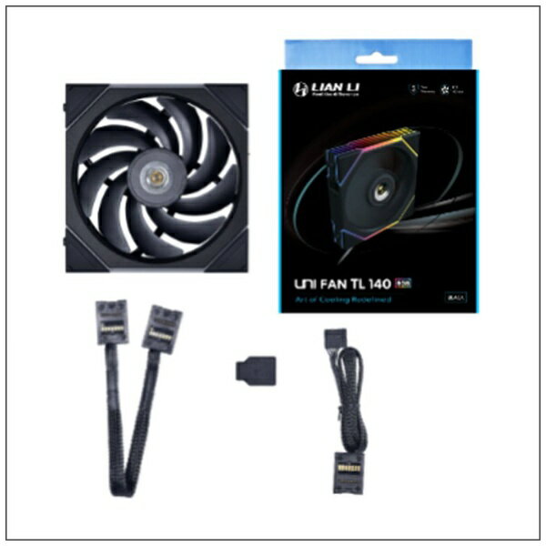 LIANLI｜リアンリ ケースファン 140mm /1800RPM UNI FAN TL 140 BK Single Pack ブラック UF-TL140-1B