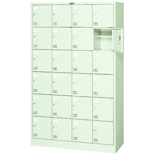 トラスコ中山｜TRUSCO NAKAYAMA TRUSCO シューズケース 24人用 1050X380XH1700 シリンダ錠 SC24WA 【メ..