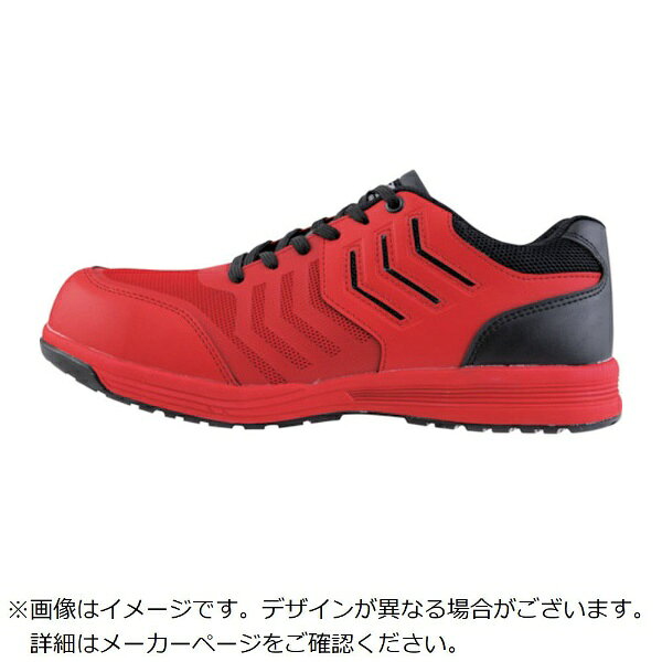 ■耐滑ソール+軽量設計+快適なクッション性を兼ね備えた安心のJSAA型式認定のプロスニーカーです。【用途】・一般作業に。【仕様】・寸法（cm）： 22.5・色： レッド・足幅サイズ： EEEE・規格： JSAA規格 B種認定品・男女兼用・衝撃吸収・耐油性ゴム底・軽量SPソール【材質／仕上】・先芯： 樹脂・甲被： 合成皮革+メッシュ・靴底： EVA+ラバー・中敷： EVAカップインソール（穴あき＋クッション＋踵部高）