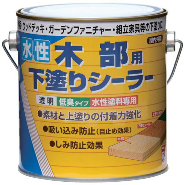 ニッペホームプロダクツ｜NIPPONPAINT ニッぺ　水性木部用下塗りシーラー　0．7L　透明　HR2201−0．7 HR22010.7
