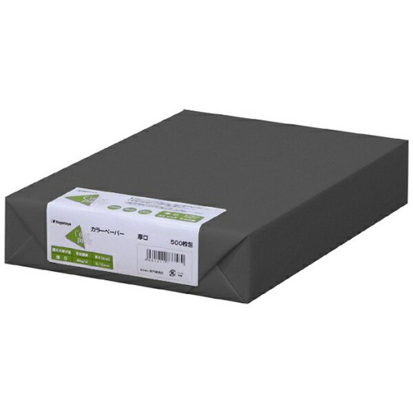 長門屋商店｜NAGATOYA 〔台紙〕カラーペーパー 厚口 0.10mm [B5 /500枚] ナ-4385 黒