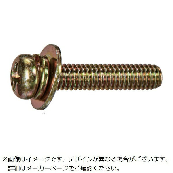 乐天商城 - トラスコ中山｜TRUSCO NAKAYAMA TRUSCO　ナベ頭座金組込ねじ　P＝3　クロメート　M3×8　20本入　（ばね座金＋JISワッシャー付き）　少量パック