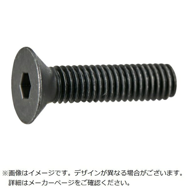 トラスコ中山｜TRUSCO NAKAYAMA TRUSCO 六角穴付皿ボルト 黒染め 全ねじ M5×30 10本入 少量パック