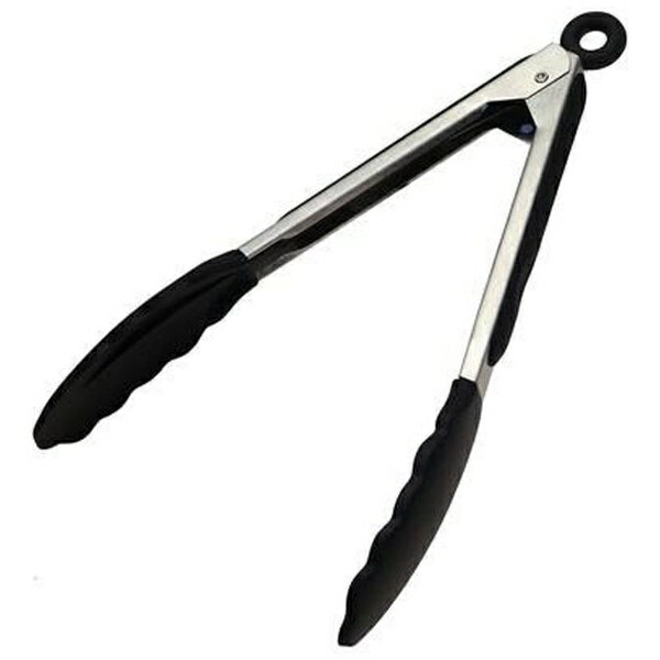 青芳｜Aoyoshi シリコン 万能トング 18cm ブラック 578670