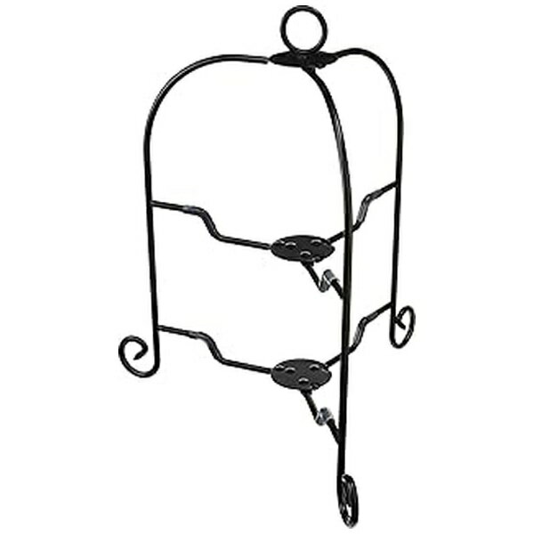 青芳｜Aoyoshi ドルチェフォールダブルケーキスタンド 2段 ブラック 018169