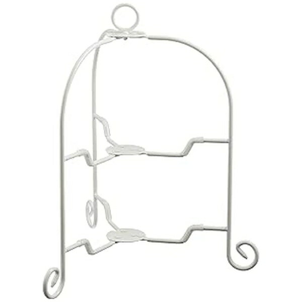 青芳｜Aoyoshi ドルチェフォールダブルケーキスタンド 2段 ホワイト 018176