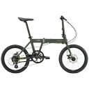 DAHON｜ダホン 折りたたみ自転車 Horize Disc ホライズ ディスク カーキ 外装8段 /20インチ 2022年モデル【キャンセル 返品不可】 【代金引換配送不可】