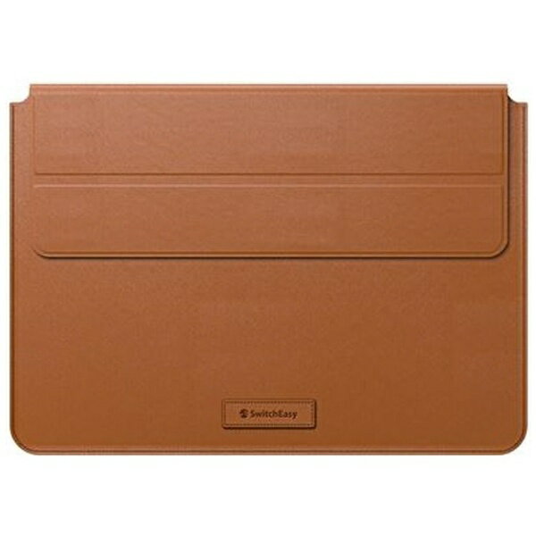 SWITCH EASY｜スイッチイージー MacBook Pro 14インチ 2023/2021 用 EasyStand Leather MacBook Sleeve / Sleeve stand サドルブラウン SE_PC4CSPUES_BR